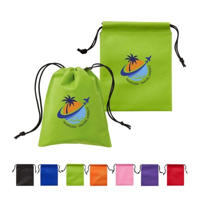 Full Color Non Woven Drawstring Pouch